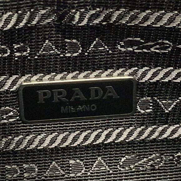 Auth PRADA - Black Nylon Leather Handbag - Picture 15 of 16